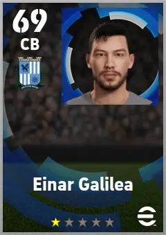 Einar Galilea eFootball 2026 player card — 69 OVR CB