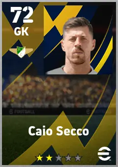 Caio Secco eFootball 2026 player card — 72 OVR GK
