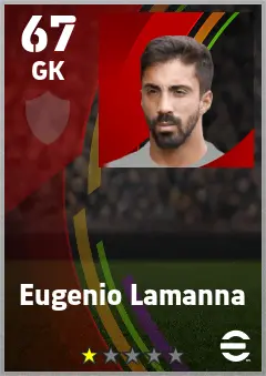 Eugenio Lamanna eFootball 2026 player card — 67 OVR GK