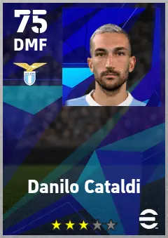 Danilo Cataldi eFootball 2026 player card — 75 OVR DMF