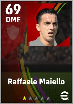 Raffaele Maiello eFootball 2026 player card — 69 OVR DMF
