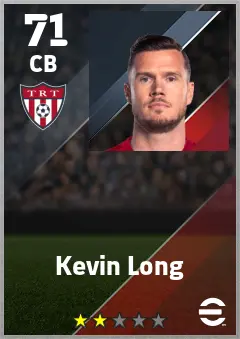 Kevin Long eFootball 2026 player card — 71 OVR CB