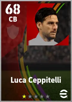 Luca Ceppitelli eFootball 2026 player card — 68 OVR CB