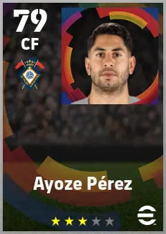 Ayoze Perez eFootball 2026 player card — 79 OVR CF