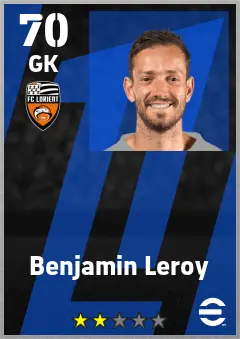 Benjamin Leroy eFootball 2026 player card — 70 OVR GK
