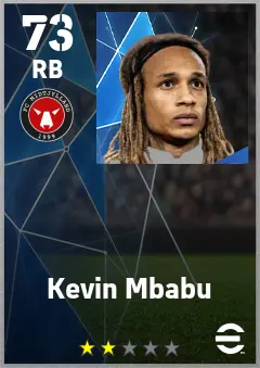 Kevin Mbabu eFootball 2026 player card — 73 OVR RB