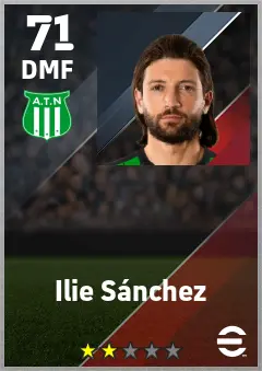 Ilie Sanchez eFootball 2026 player card — 71 OVR DMF