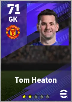 Tom Heaton eFootball 2026 player card — 71 OVR GK