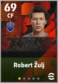 Robert Zulj eFootball 2026 player card — 69 OVR CF
