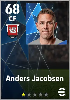 Anders Jacobsen eFootball 2026 player card — 68 OVR CF