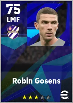 Robin Gosens eFootball 2026 player card — 75 OVR LMF