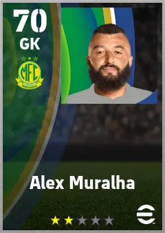 Alex Muralha eFootball 2026 player card — 70 OVR GK