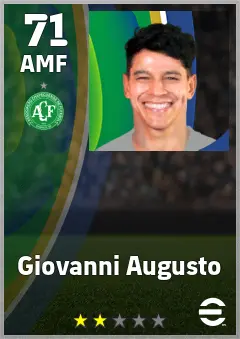 Giovanni Augusto eFootball 2026 player card — 71 OVR AMF
