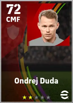 Ondrej Duda eFootball 2026 player card — 72 OVR CMF
