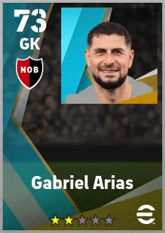 Gabriel Arias eFootball 2026 player card — 73 OVR GK