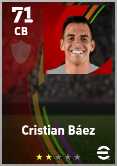 Cristian Baez eFootball 2026 player card — 71 OVR CB