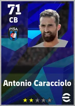 Antonio Caracciolo eFootball 2026 player card — 71 OVR CB