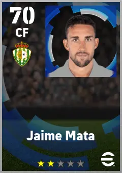 Jaime Mata eFootball 2026 player card — 70 OVR CF
