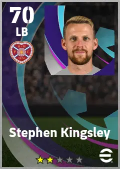 Stephen Kingsley eFootball 2026 player card — 70 OVR LB