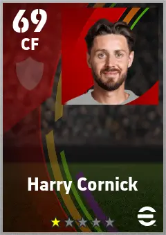 Harry Cornick eFootball 2026 player card — 69 OVR CF