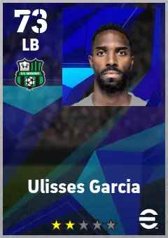 Ulisses Garcia eFootball 2026 player card — 73 OVR LB