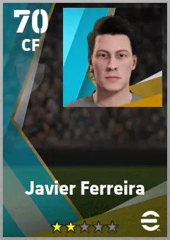 Javier Ferreira eFootball 2026 player card — 70 OVR CF