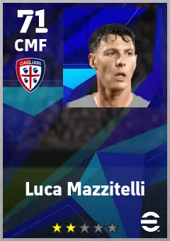 Luca Mazzitelli eFootball 2026 player card — 71 OVR CMF