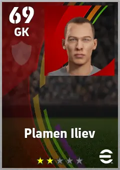 Plamen Iliev eFootball 2026 player card — 69 OVR GK