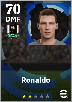 Ronaldo eFootball 2026 player card — 70 OVR DMF