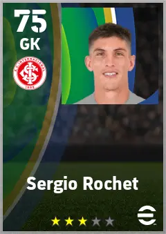 Sergio Rochet eFootball 2026 player card — 75 OVR GK