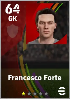 Francesco Forte eFootball 2026 player card — 64 OVR GK