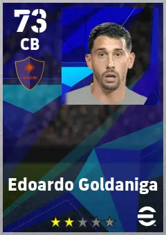 Edoardo Goldaniga eFootball 2026 player card — 73 OVR CB