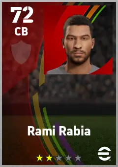 Rami Rabia eFootball 2026 player card — 72 OVR CB