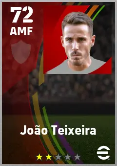 Joao Teixeira eFootball 2026 player card — 72 OVR AMF