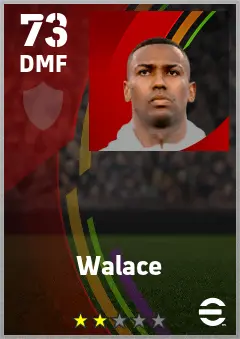 Walace eFootball 2026 player card — 73 OVR DMF