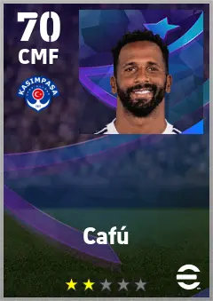 Cafu eFootball 2026 player card — 70 OVR CMF