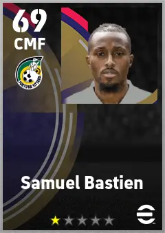 Samuel Bastien eFootball 2026 player card — 69 OVR CMF