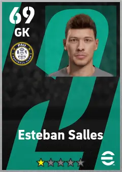 Esteban Salles eFootball 2026 player card — 69 OVR GK