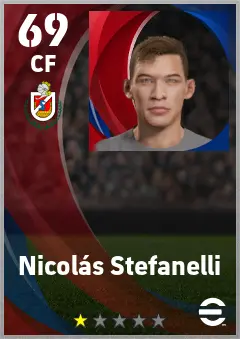 Nicolas Stefanelli eFootball 2026 player card — 69 OVR CF