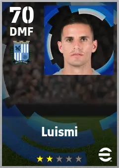 Luismi eFootball 2026 player card — 70 OVR DMF
