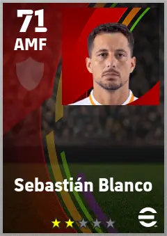 Sebastian Blanco eFootball 2026 player card — 71 OVR AMF