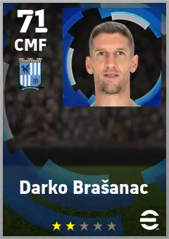 Darko Brasanac eFootball 2026 player card — 71 OVR CMF