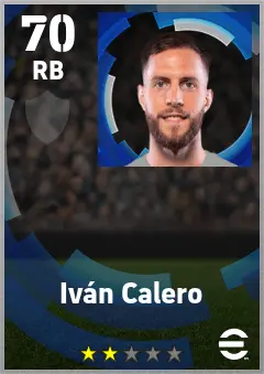 Ivan Calero eFootball 2026 player card — 70 OVR RB