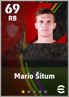 Mario Situm eFootball 2026 player card — 69 OVR RB