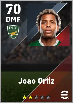 Joao Ortiz eFootball 2026 player card — 70 OVR DMF