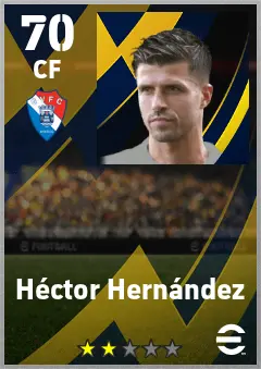 Hector Hernandez eFootball 2026 player card — 70 OVR CF