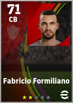 Fabricio Formiliano eFootball 2026 player card — 71 OVR CB