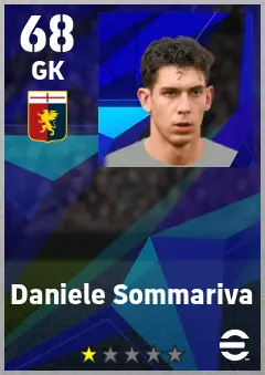 Daniele Sommariva eFootball 2026 player card — 68 OVR GK
