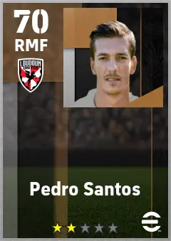 Pedro Santos eFootball 2026 player card — 70 OVR RMF