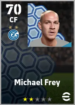 Michael Frey eFootball 2026 player card — 70 OVR CF